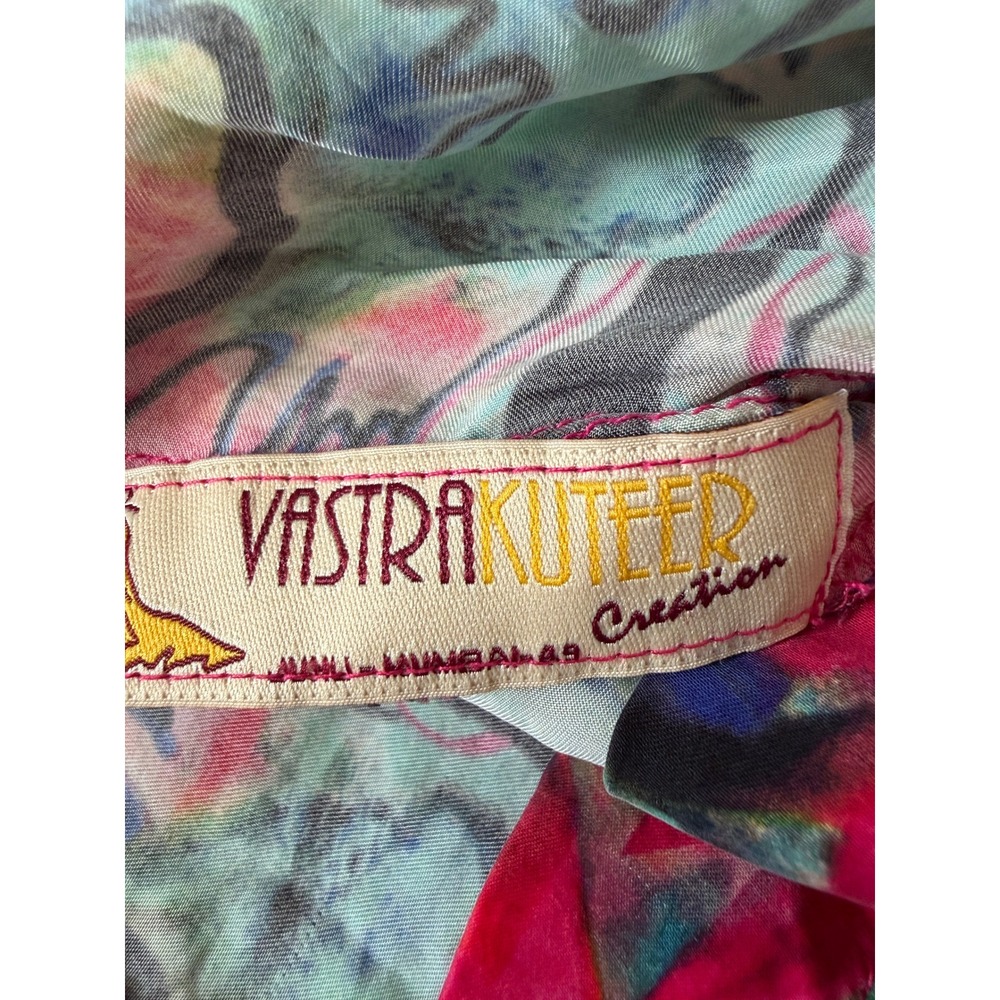 Vastra Kuteer Women Multi Color Kaleidoscopic Print Romper Small Boho Festival - Picture 7 of 7